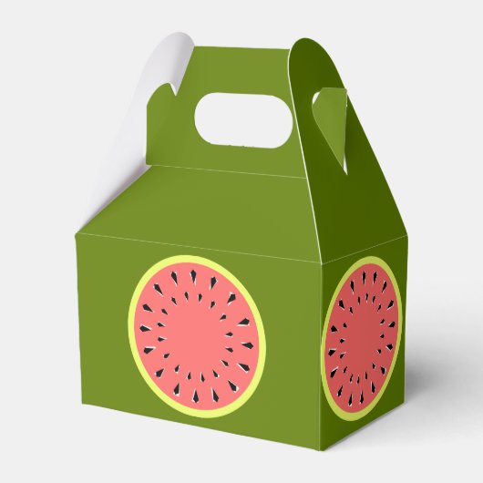 Watermeloen Roze Bedankdoosjes (Voorkant Zijde)