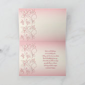 Watermeloen Roze Bedankkaart met Foto (Binnen)