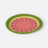 Watermeloen Roze borden Papieren Bordje (Gekanteld)