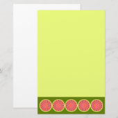 Watermeloen Roze Briefpapier (Voorkant / Achterkant)