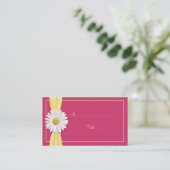Watermeloen Roze Daisy Wedding Place Kaarten Plaatskaartje (Staand voorkant)
