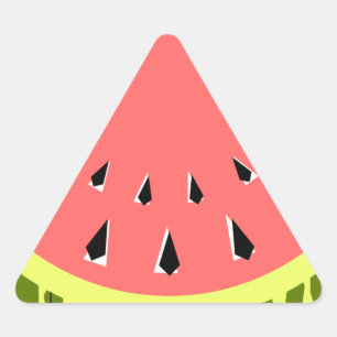 Watermeloen Roze driehoek Sticker
