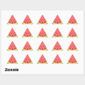 Watermeloen Roze driehoek Sticker (Vel)