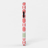 Watermeloen Roze en Licht Munt Lattice Aangepaste Case-Mate iPhone Case (Achterkant/rechts)