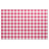 Watermeloen Roze en White Gingham Pattern Fabric Stof (Fat Quarter)