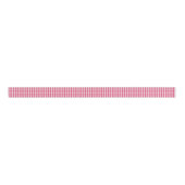 Watermeloen Roze en White Gingham Pattern Ribbon Grosgrain Lint (Voorkant)