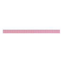 Watermeloen Roze en White Gingham Pattern Ribbon Grosgrain Lint