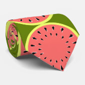 Watermeloen roze groot multi stropdas (Opgerold)