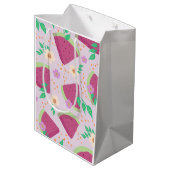 Watermeloen Roze Medium Cadeauzakje (Achterkant Gekanteld)