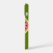 Watermeloen Roze 'Monogram' iPhone 15 Case (Linkerkant)