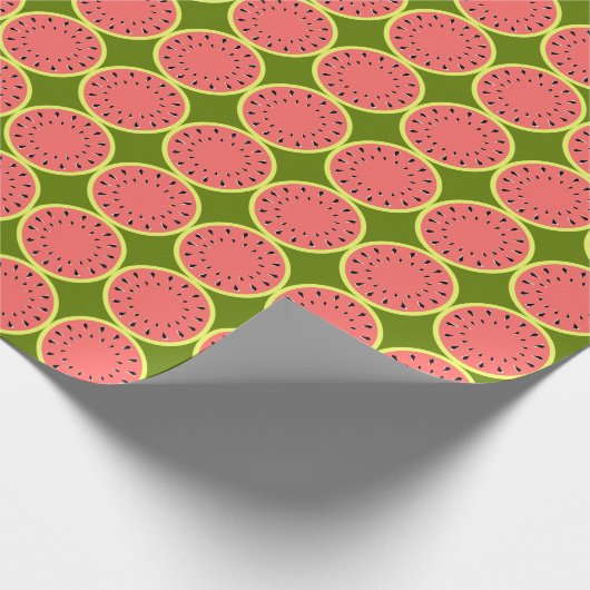 Watermeloen Roze Multi inpakpapier (Hoek)