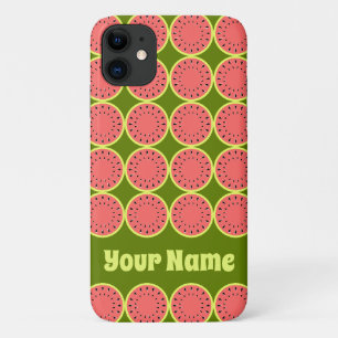Watermeloen Roze Multi Name iPhone case