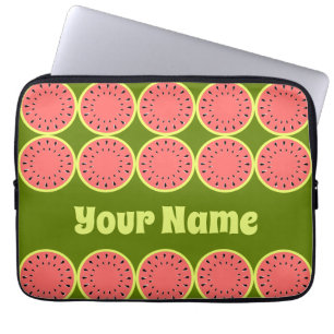 Watermeloen Roze multi-name laptophoes Laptop Sleeve