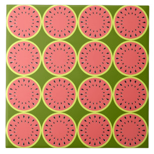 Watermeloen Roze Multi Tegeltje