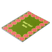 Watermeloen Roze Multi Text Center Notitieboek (Linkerzijde)