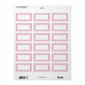 Watermeloen Roze Polka Dot Blank Adresetiketten Etiket (Full Sheet)