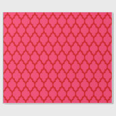 Watermeloen Roze, Rood XL Marokkaanse Quatrefoil # Cadeaupapier (Vlak)