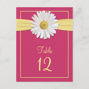 Watermeloen Roze Shasta Daisy Tafel Kaarten