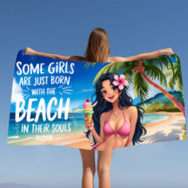 Watermeloen Roze Sorbet | tropische zomer Strandlaken