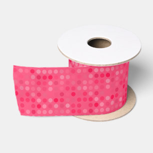 watermeloen roze stippen satijnen lint