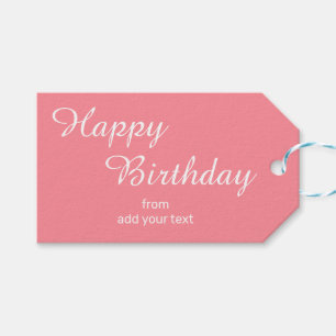 Watermeloen Roze Verjaardagscadeau Labels Cadeaulabel