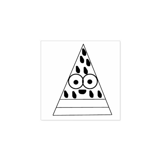 Watermeloen Rubber Stamp Rubberstempel (Afrduk)