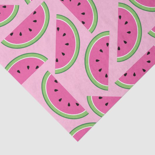 Watermeloen Schattige 1e Verjaardagsfeestje Weefse Tissuepapier (Detail)