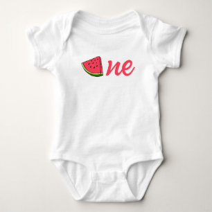 Watermeloen Schattige Eén in een Meloen 1e Baby Ve Romper