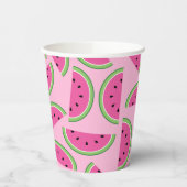 Watermeloen Schattige Kinder 1e Verjaardag Papieren Bekers (Links)
