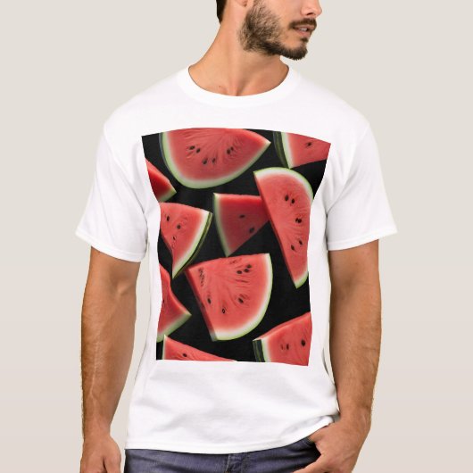 Watermeloen Schijf Esthetiek T-shirt (Voorkant)