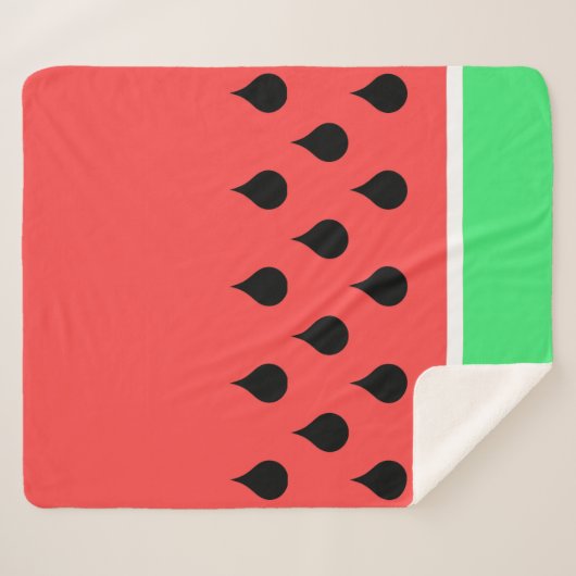 watermeloen sherpa deken (Voorkant (horizontaal))