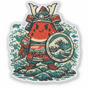 Watermeloen Shogun — Bewaker der Zeeën Sticker
