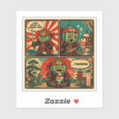 Watermeloen Shogun Ijs — Grappige Uitstelgedrag Sticker (Vel)