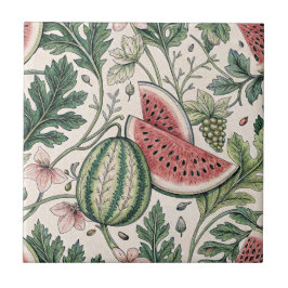 Watermeloen sierlijk naadloos patroon tegeltje