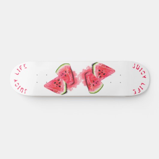 Watermeloen Skateboard Juicy Life - Aangepaste tek (Horizontaal)