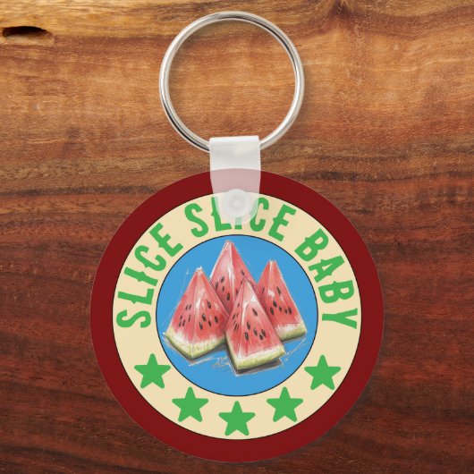 watermeloen sleutelhanger (Voorkant)