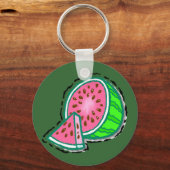Watermeloen Sleutelhanger (DARK) (Voorkant)