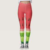 Watermeloen slice achtergrond leggings (Voorkant)