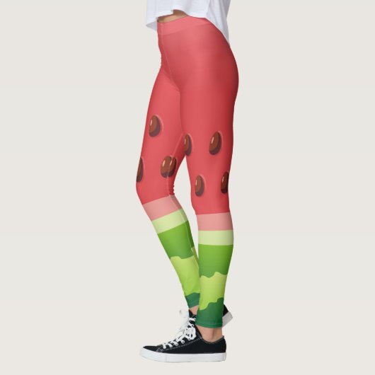 Watermeloen slice achtergrond leggings (Links)