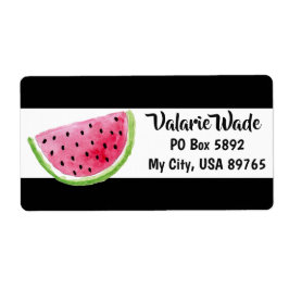 Watermeloen slice-adreslabel etiket