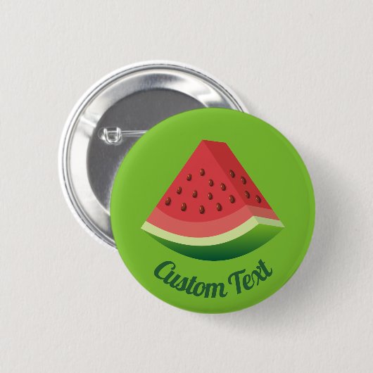 Watermeloen Slice-Button Ronde Button 5,7 Cm (Voorkant /achterkant)