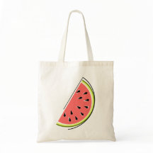 Watermeloen Slice-canvas tas
