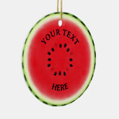 Watermeloen Slice Custom Keramisch Ornament (Rechts)