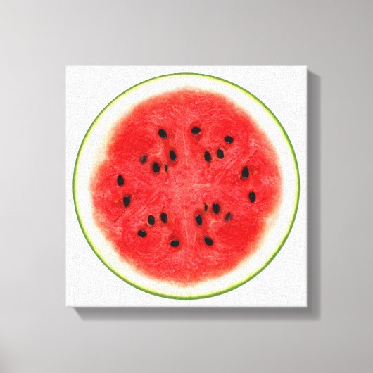 Watermeloen Slice Fruit Art Canvas Afdruk (Voorkant)