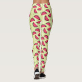 Watermeloen Slice Fruity Summer Picnic Design Leggings (Achterkant)
