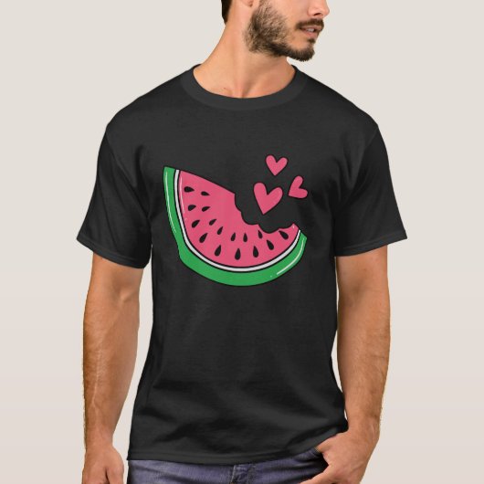 Watermeloen Slice Melon Zomer Vakantie Seizoen T-shirt (Voorkant)