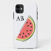 Watermeloen Slice 'Monogram' iPhone case (Achterkant)