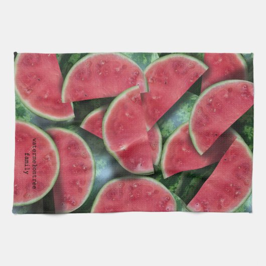 Watermeloen Slice Patroon Custom Keuken Handdoek (Horizontaal)