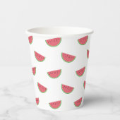 Watermeloen Slice Patroon Zomer Party Paper Cups Papieren Bekers (Voorkant)