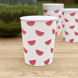 Watermeloen Slice Patroon Zomer Party Paper Cups Papieren Bekers